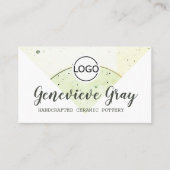 Carte De Visite Poterie artisanale Calligraphie moderne Logo Scrip (Devant)
