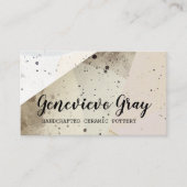 Carte De Visite Poterie artisanale Calligraphie moderne Script Art (Devant)