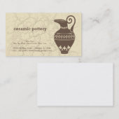 Carte De Visite Poterie céramique (Devant / Derrière)