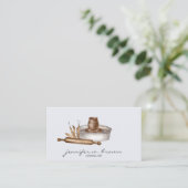 Carte De Visite Poterie céramique Argile (Debout devant)