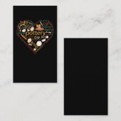 Carte De Visite Poterie Coeur Céramique Artisanat (Devant / Derrière)