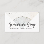 Carte De Visite Poterie Confectionné à la main Calligraphie modern (Devant)