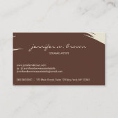 Carte De Visite Poterie en terre cuite Artiste en céramique (Dos)