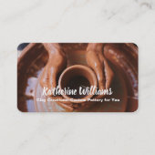 Carte De Visite Poterie Faite Main QR (Devant)
