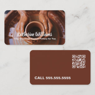 Carte De Visite Poterie Faite Main QR