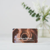 Carte De Visite Poterie Faite Main QR (Debout devant)