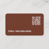 Carte De Visite Poterie Faite Main QR (Dos)