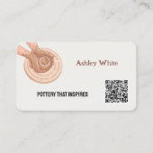 Carte De Visite Poterie personnalisée QR (Devant)