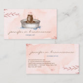 Carte De Visite Poterie Rouge Artiste en céramique sculpture Outil (Devant / Derrière)