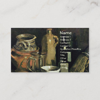 Carte De Visite Poterie, Verre de bière & Bouteille Van Gogh Art