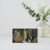 Carte De Visite Poterie, Verre de bière & Bouteille Van Gogh Art (Debout devant)