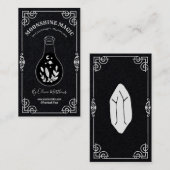 Carte De Visite Potion épelle - Machine noire (Devant / Derrière)
