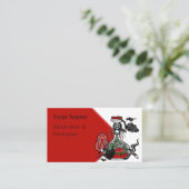 Carte De Visite Potion gothique avec araignée squelette (Debout devant)