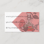 Carte De Visite Potion gothique avec araignée squelette (Dos)