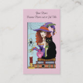 Carte De Visite Potions de sorcières de livres de chats (Devant)