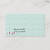 Carte De Visite Pots avec bonbons rose (Dos)