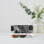 Carte De Visite Pots de peinture et brosses | Artiste (Debout devant)