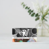 Carte De Visite Pots de peinture et brosses | Palette Artiste (Debout devant)