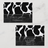 Carte De Visite Pots de vache noir simple Animal (Devant / Derrière)