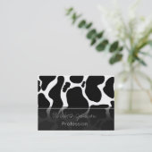 Carte De Visite Pots de vache noir simple Animal (Debout devant)