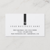 Carte De Visite Pots noirs et blancs de cactus d'aquarelle d'été (Dos)