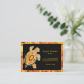 Carte De Visite Potter de tortue d'art autochtone (Debout devant)