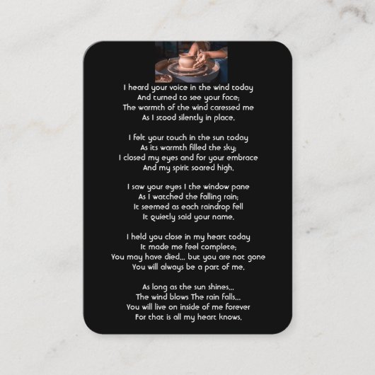 Carte De Visite Potterie Potter Potter Clay (Devant)