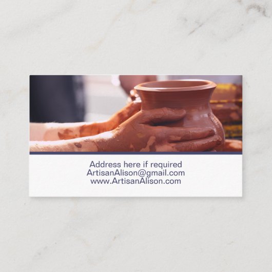 Carte De Visite Pottery (Dos)