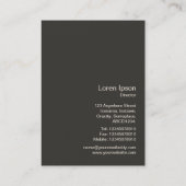 Carte De Visite Poubelle de pulvérisation - Noir sur Bleu (9dc6d8) (Dos)