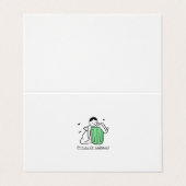 Carte De Visite poubelle et citation moyenne (Extérieur déplié)