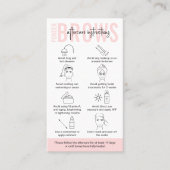 Carte De Visite Poudre Ombre Féminine Brosse Instructions de suivi (Devant)