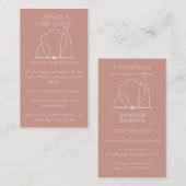 Carte De Visite Poudre rose poterie Vase céramique Argile Instruct (Devant / Derrière)