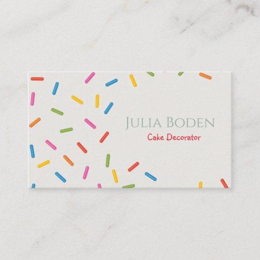 Carte De Visite Poudres de couleurs pastel (Devant)