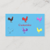 Carte De Visite Poules de poulet Thunder_Cove (Dos)