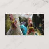 Carte De Visite Poules Vintage (Dos)