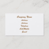 CARTE DE VISITE POULET (Dos)