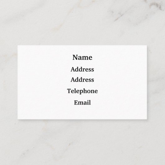 CARTE DE VISITE POULET (Dos)