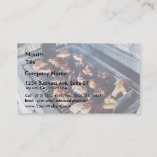 Carte De Visite Poulet barbecue