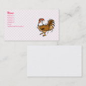 Carte De Visite Poulet de Charles (Devant / Derrière)