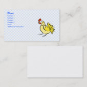 Carte De Visite Poulet de chasse (Devant / Derrière)
