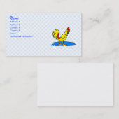 Carte De Visite Poulet de fournisseur (Devant / Derrière)