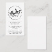 Carte De Visite Poulets Rustiques Bio Oeufs Bio Frais (Devant / Derrière)