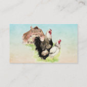 Carte De Visite Poulets, Volaille, Oeufs Libre biologique (Dos)