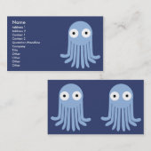 Carte De Visite Poulpe - classique (Devant / Derrière)