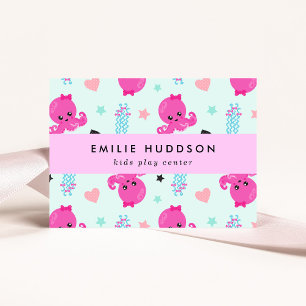 Carte De Visite poulpe, méduse, Centre de jeux, Centre d'activités