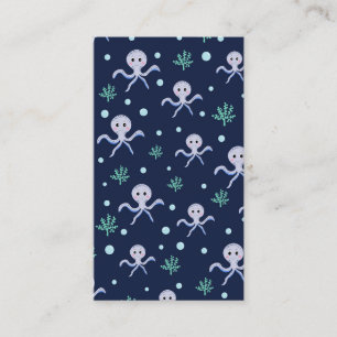 Carte De Visite Poulpe sous la mer motif pour enfants