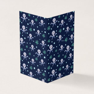 Carte De Visite Poulpe sous la mer motif pour enfants