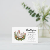 Carte De Visite Poultry Chicken Duck Egg Farm (Debout devant)