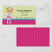 Carte De Visite Poupée à coudre (Devant / Derrière)