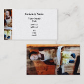 Carte De Visite Poupée Bisque À Vendre - Platine (Devant / Derrière)